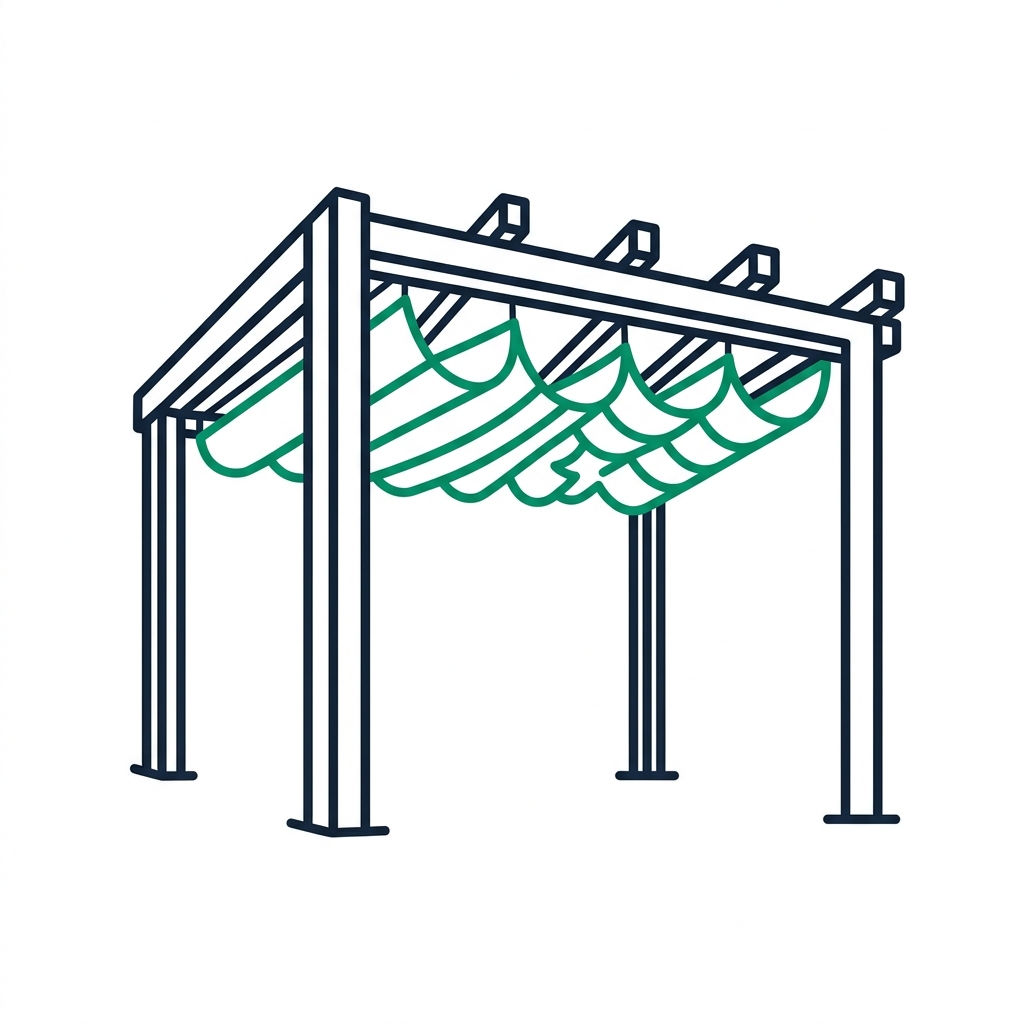 Pergola tkaninowa